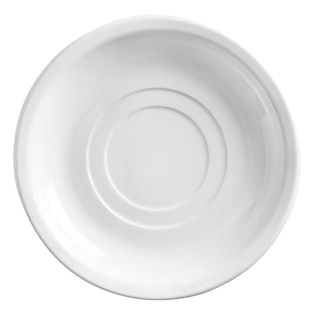 Libbey 840-205-006 6" Round Porcelana™ Saucer - Porcelain, Bright White