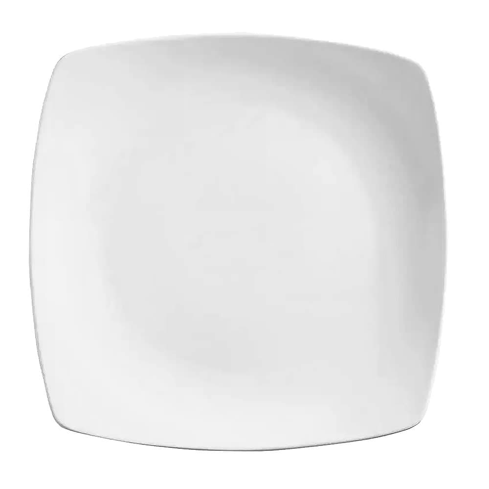 Libbey 840-460S 7 1/4" Square Plate - Porcelain, Bright White, Porcelana
