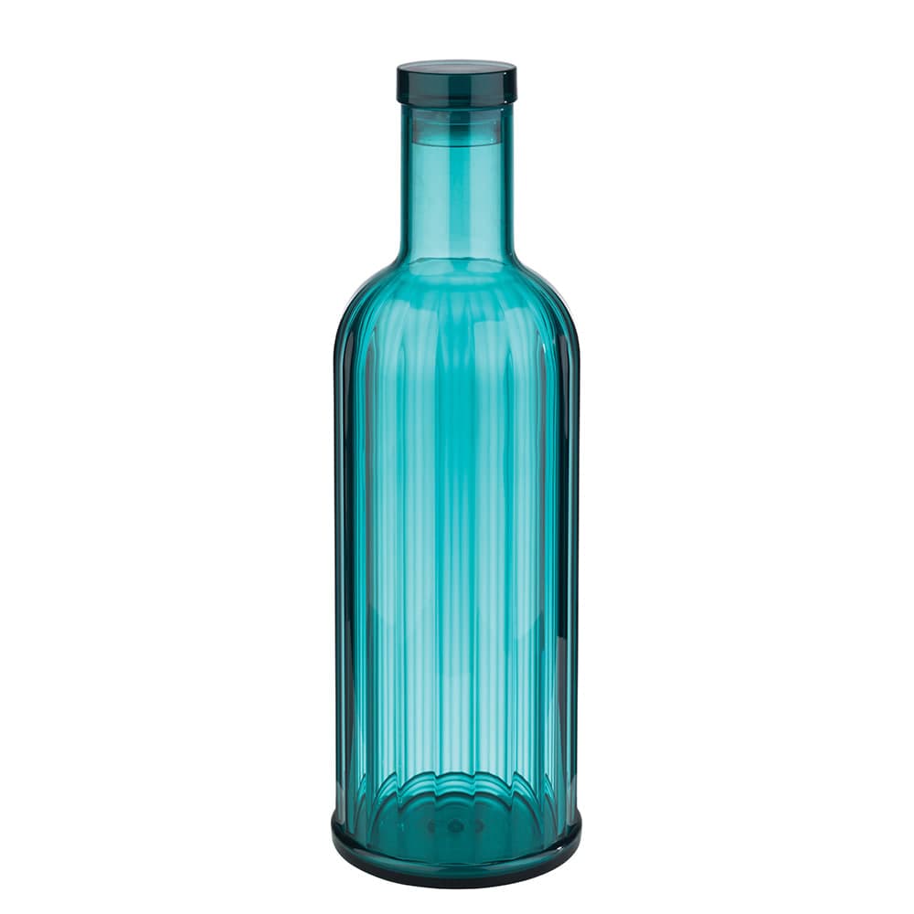 Libbey APS 10749 33 7/8 oz Beverage Bottle w/ Lid - Plastic, Aquamarine