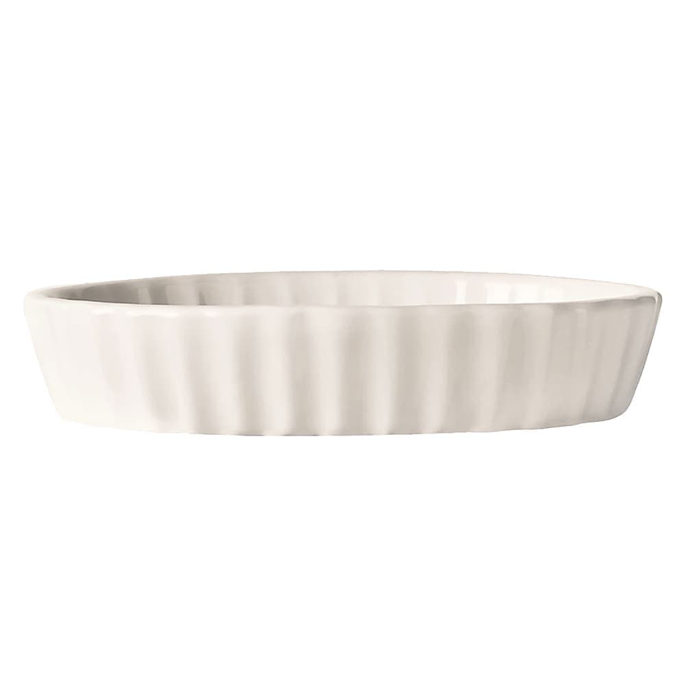 Libbey CB-006 6 oz Oval China Crème Brulee Dish, White