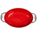 Libbey CBC-004 32 oz Coos Bay Oval Tray w/ Handles - Ceramic, Chili thumbnail 2