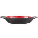 Libbey CBC-004 32 oz Coos Bay Oval Tray w/ Handles - Ceramic, Chili thumbnail 3
