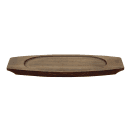 Libbey CIS-18TR 12 1/4" Oval Trivet, Wood thumbnail 2