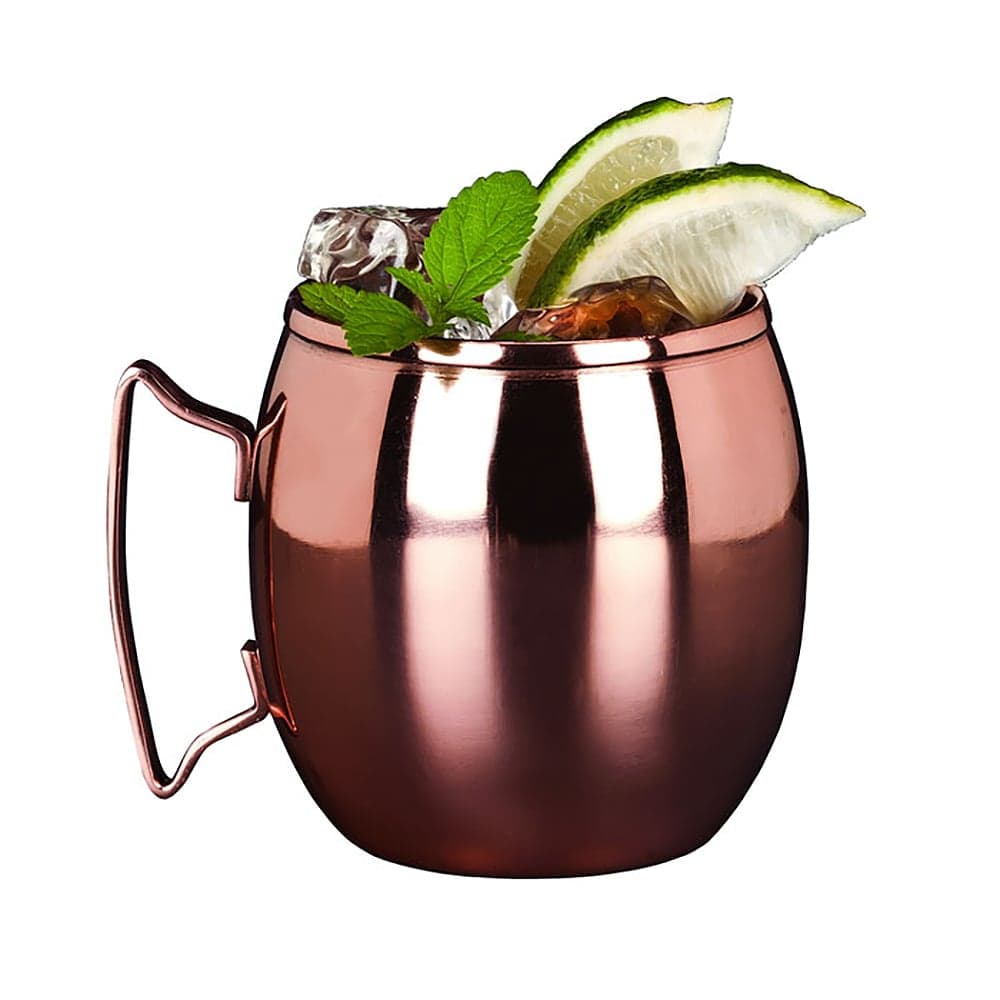 Libbey CMM-100 14 oz Moscow Mule Mug - Short, Smooth Finish, Copper