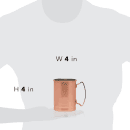 Libbey CMM-200 14 oz Moscow Mule Mug - Tall, Smooth Finish, Copper thumbnail 4