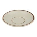 Libbey DSD-2 6" Round Desert Sand Saucer - Speckled, (2) Brown Bands thumbnail 3