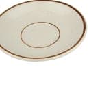 Libbey DSD-2 6" Round Desert Sand Saucer - Speckled, (2) Brown Bands thumbnail 4