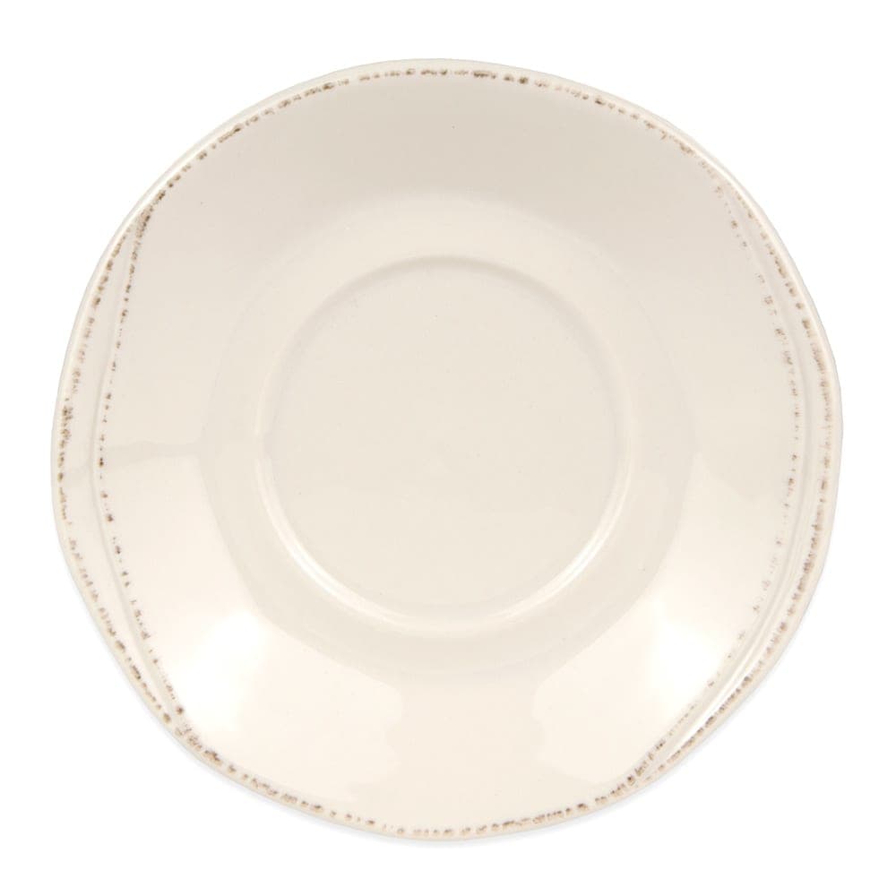 Libbey FH-519 6 1/4" Round Saucer - Ceramic, Cream White