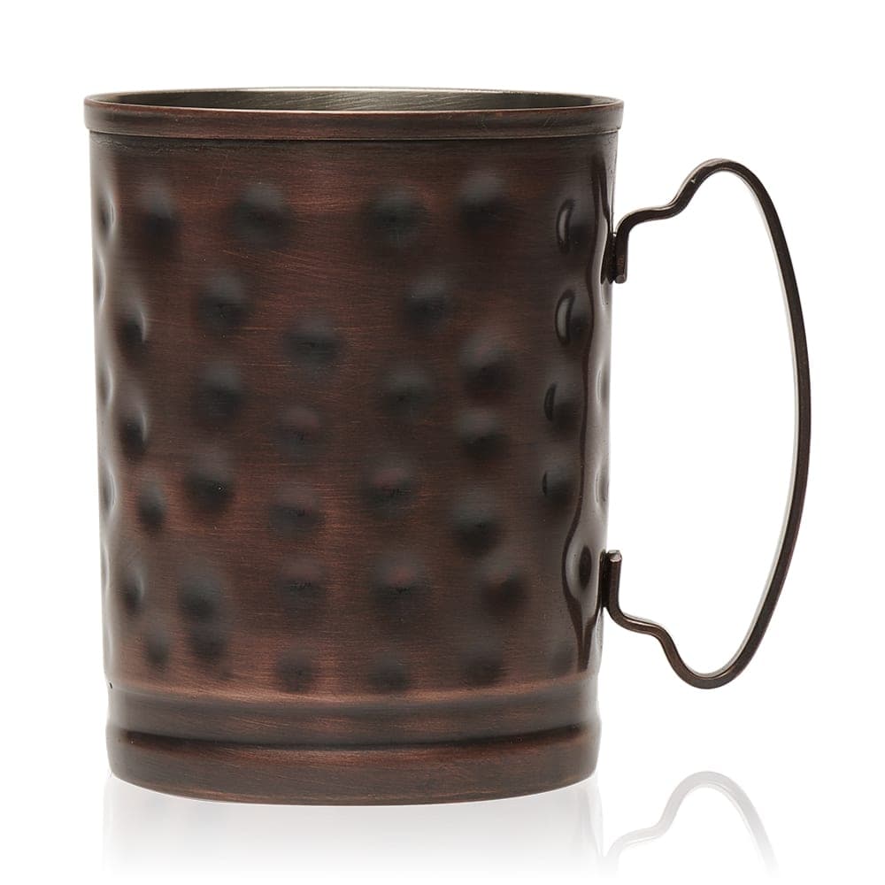 Libbey MM-200 14 oz Moscow Mule Mug - Tall, Hammered Finish, Copper