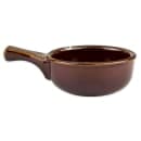 Libbey OSC-15-H 12 oz Onion Soup Crock w/ Handle, Caramel/Beige, Bedrock Ovenware, Ultima thumbnail 2