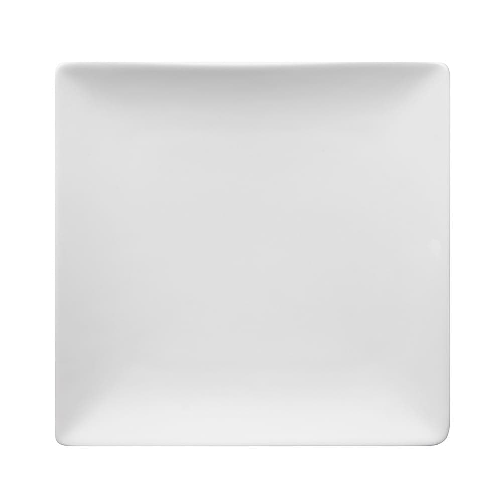 Libbey SL-7C 7 1/2" Square Slate™ Coupe Plate -  Ultra Bright White, Slate