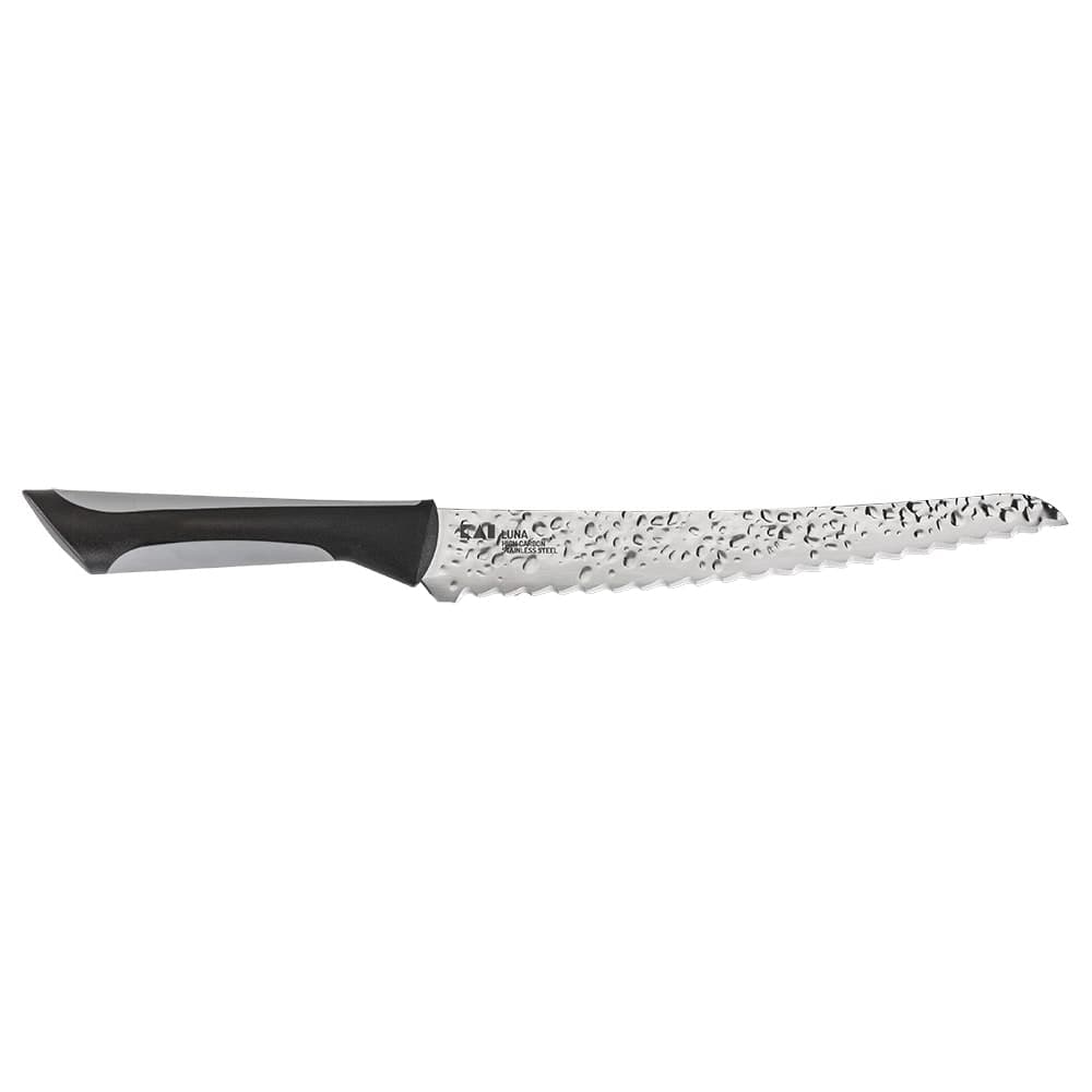 Kai 9" Bread Knife w/ Black Soft-Grip Handle, Stainless Steel Blade (AB7062)