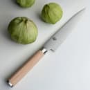 Shun 6" Utility Knife w/ Blonde Pakkawood Handle, Stainless Steel (DM0701W) thumbnail 5