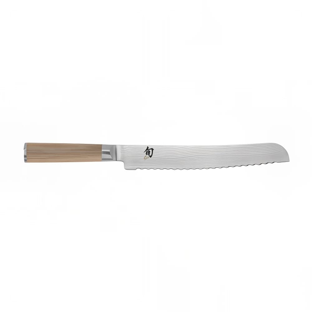 Shun 9" Bread Knife w/ Blonde Pakkawood Handle, Stainless Steel (DM0705W)