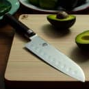 Shun Shun Classics Santoku Knife, 7" Blade, D Shaped Packwood Handle (DM0718) thumbnail 7