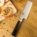 Shun Shun Classics Nakiri Knife, 6 1/2" Blade, D Shaped PakkaWood Handle (DM0728) thumbnail 7