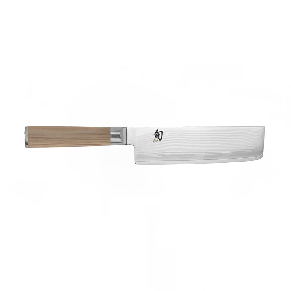Shun 6 1/2" Nakiri Knife w/ Blonde Pakkawood Handle, Stainless Steel (DM0728W)