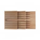 Shun 15 Slot In Drawer Knife Tray - 10"L x 17"W, Beechwood (DM0856) thumbnail 5