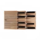Shun 15 Slot In Drawer Knife Tray - 10"L x 17"W, Beechwood (DM0856) thumbnail 6