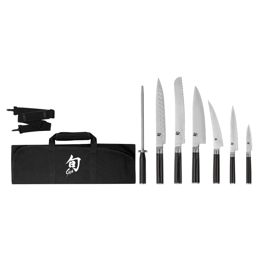 Shun 8 Piece Student Set w/ Shun Knife Roll (DMS0899)
