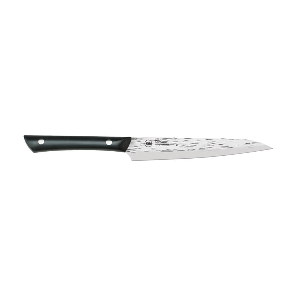 Kai 6" Utility Knife w/ Black POM Handle, Stainless Steel Blade (HT7084)