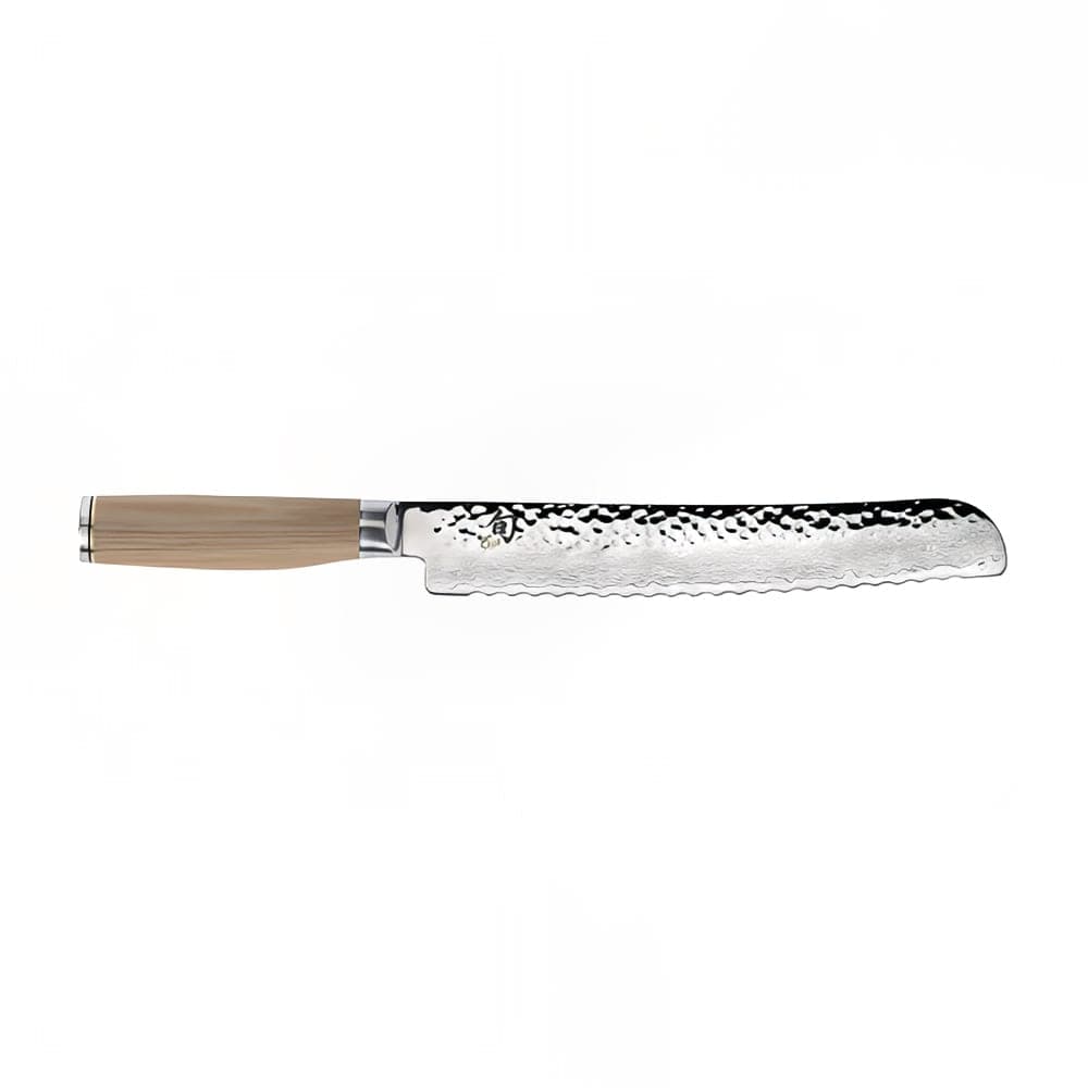 Shun 9" Bread Knife w/ Blonde Pakkawood Handle, Stainless Steel (TDM0705W)