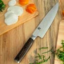 Shun Shun Premier Chef Knife, 8" Blade w/ Walnut PakkaWood Handle (TDM0706) thumbnail 6