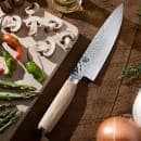 Shun 8" Chef's Knife w/ Blonde Pakkawood Handle, Stainless Steel (TDM0706W) thumbnail 4