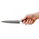 Shun Serrated Utility Knife, 6 1/2" Damascus Blade w/ Walnut Handle (TDM0722) thumbnail 2