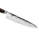 Shun Serrated Utility Knife, 6 1/2" Damascus Blade w/ Walnut Handle (TDM0722) thumbnail 3