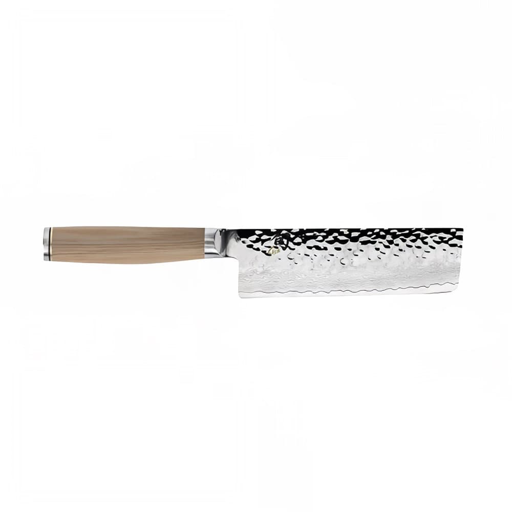 Shun 5 1/2" Nakiri Knife w/ Blonde Pakkawood Handle, Stainless Steel (TDM0742W)