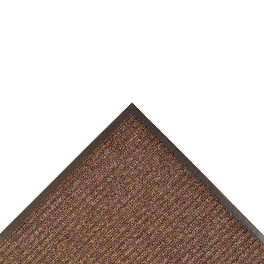 NoTrax 109S0023BR Brush Step® Entrance Scraper Floor Mat, 2' x 3', 3/8" Thick, Brown