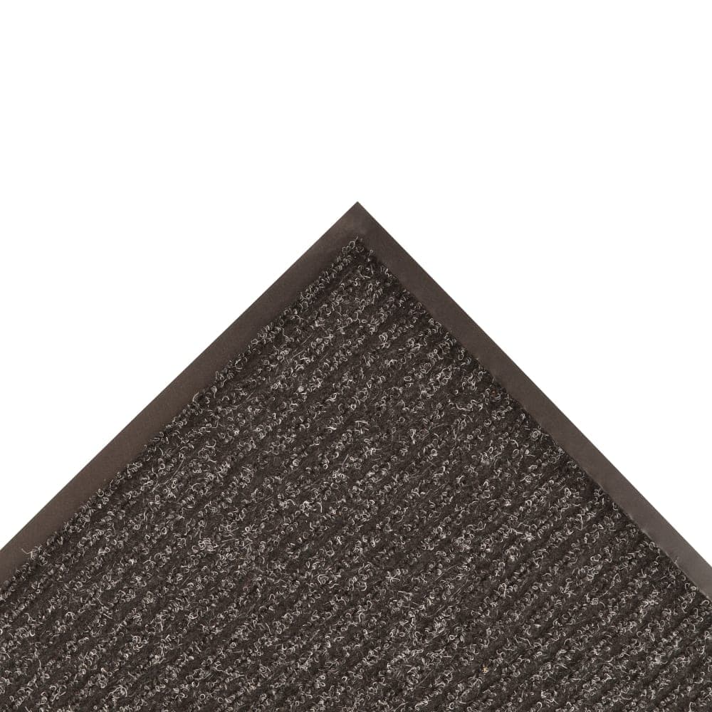 NoTrax 109S0034CH Brush Step® Entrance Scraper Floor Mat, 3' x 4', 3/8" Thick, Charcoal