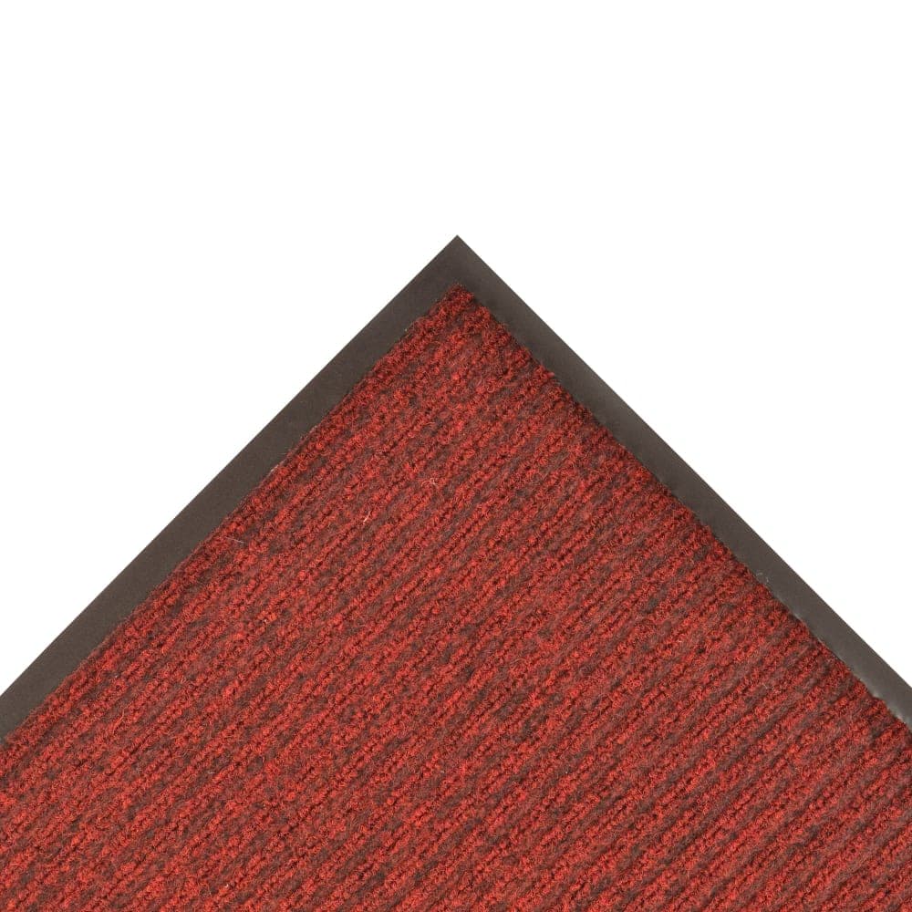 NoTrax 109S0034RB Brush Step® Entrance Scraper Floor Mat, 3' x 4', 3/8" Thick, Red