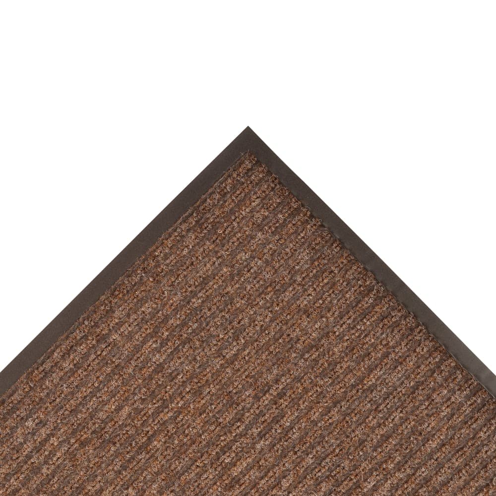 NoTrax 109S0035BR Brush Step® Entrance Scraper Floor Mat, 3' x 5', 3/8" Thick, Brown