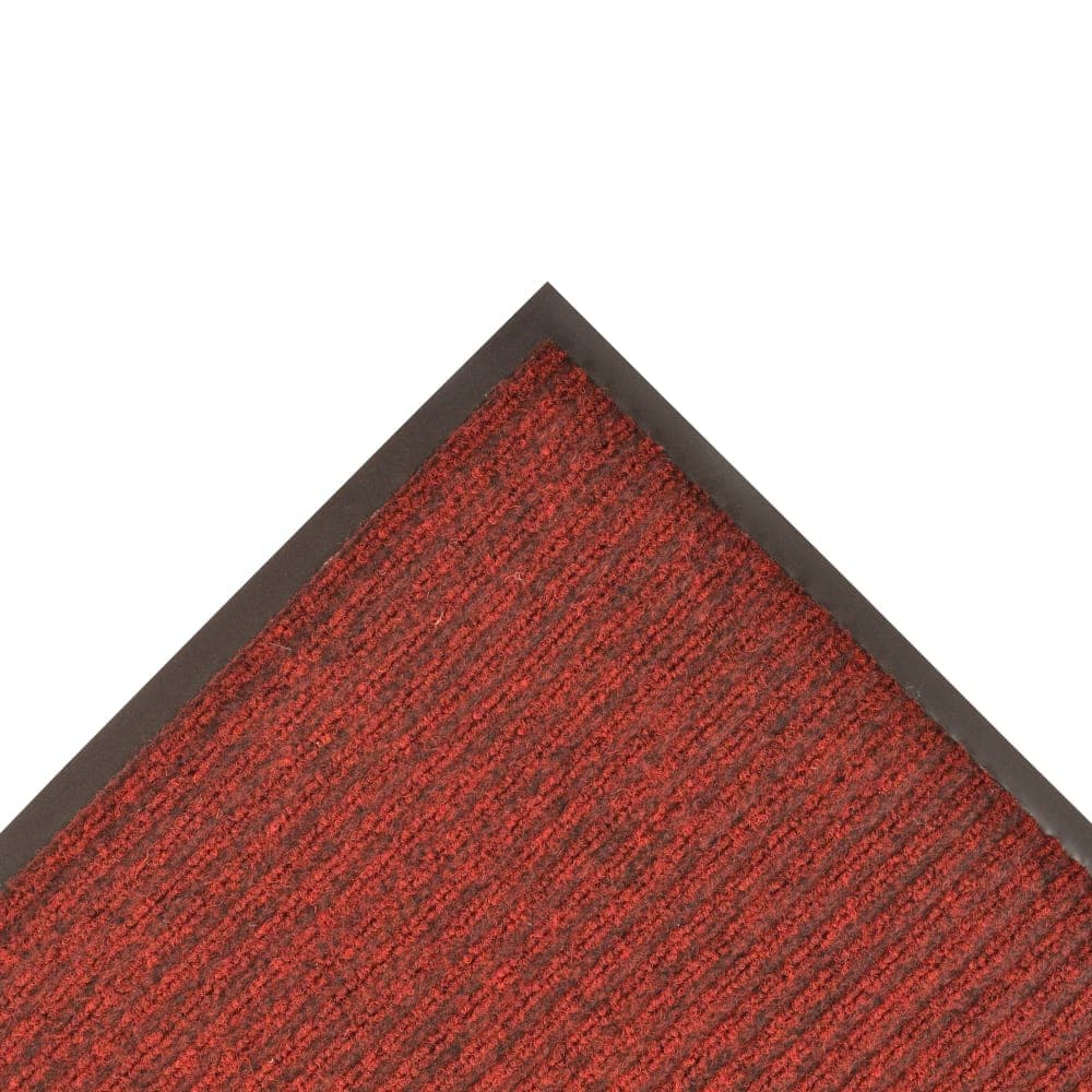 NoTrax 109S0048RB Brush Step® Entrance Scraper Floor Mat, 4' x 8', 3/8" Thick, Red