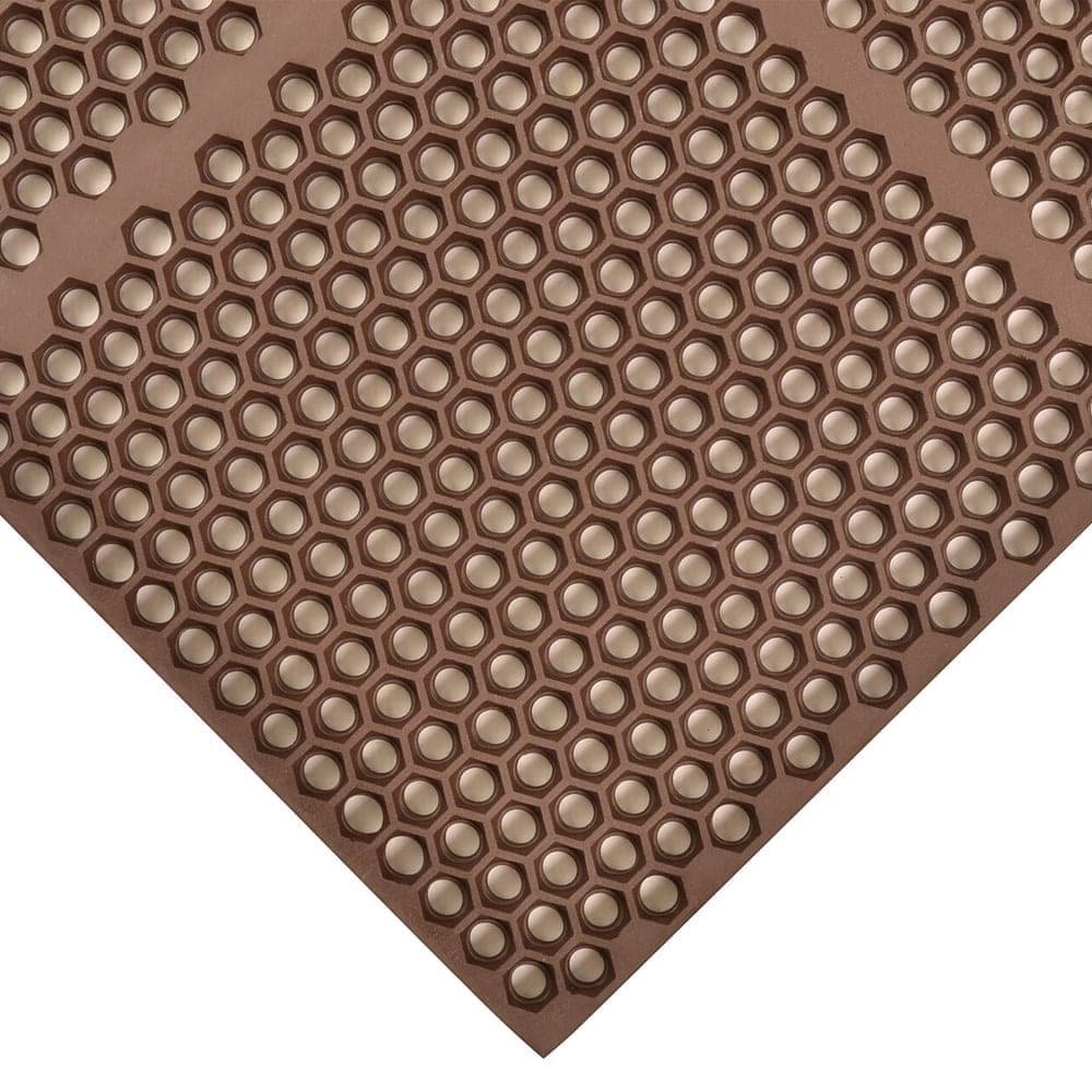NoTrax T15S0036BR Optimat Grease-Resistant Floor Mat, 3' x 6', 1/2" Thick, Brown