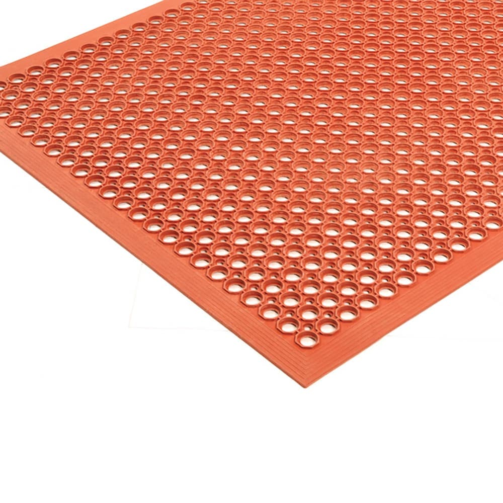 NoTrax 562S0035RD Sanitop® Grease-Resistant Floor Mat - 3' x 5', 1/2" Thick, Red