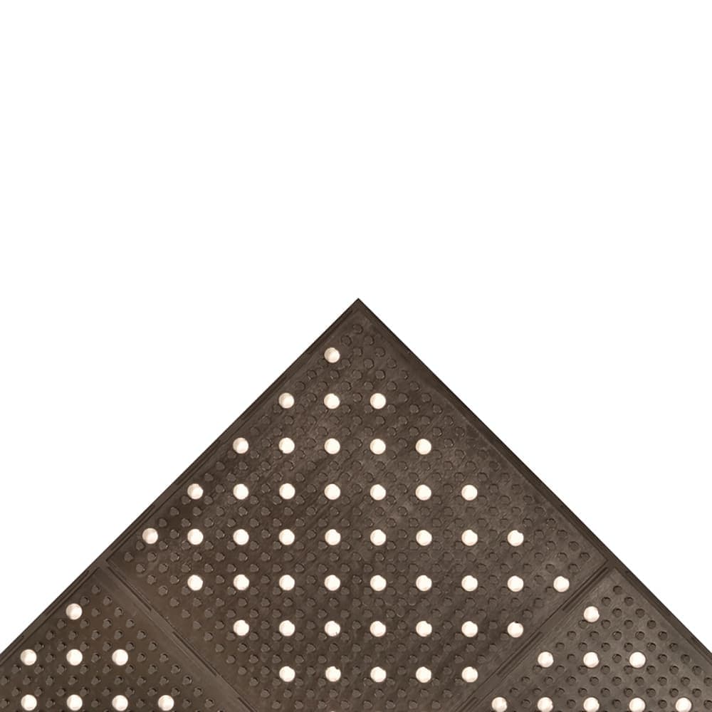 NoTrax T23R0332BL Multi-Mat II™ Grease-Resistant Floor Mat, 3' x 32', 3/8" Thick, Black