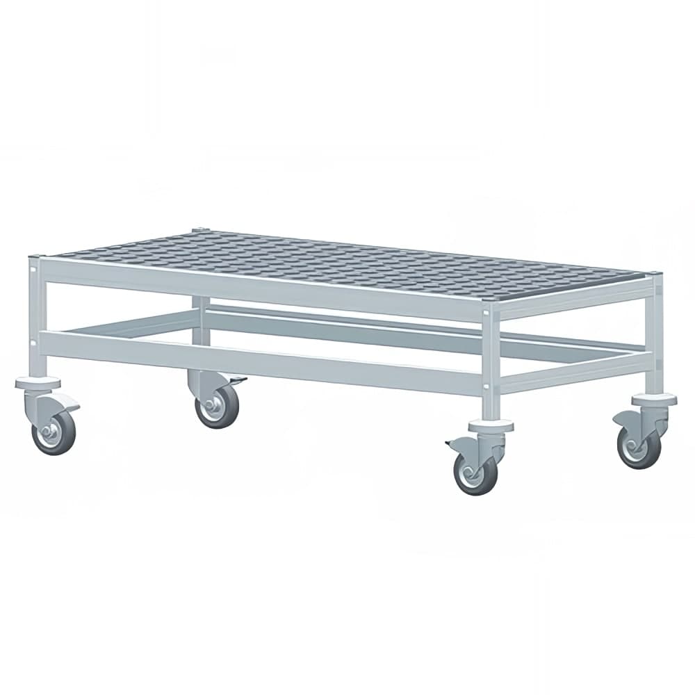 Fermod 1R38C12M 38" Fermostock® Mobile Dunnage Rack w/ 800 lb Capacity, Aluminum