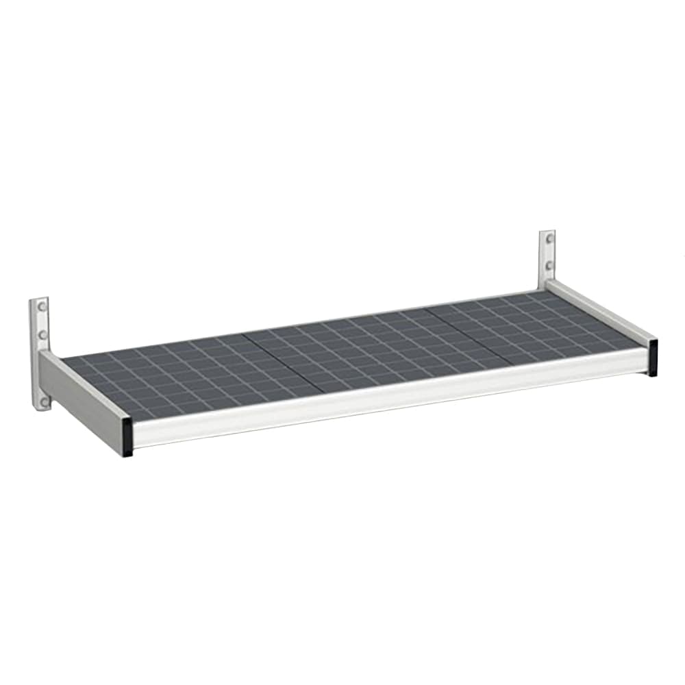 Fermod WSB42-S Solid Wall Mount Shelf, 42"W x 18"D, Aluminum