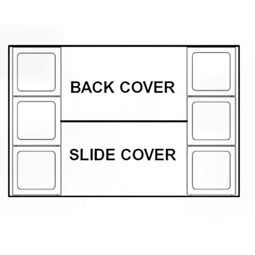 Perlick BW6-30 Underbar Bottle Well - (6) Bottle Capacity, Cover Assembly