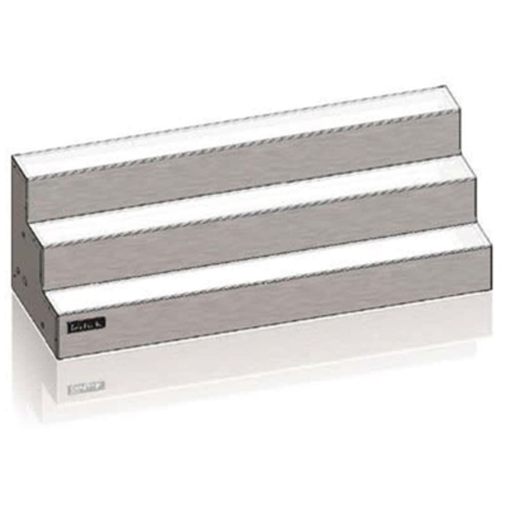 Perlick LMD3-60L 60-in Lighted Merchandise Display w/ Left End Power Cord, 3-Tier