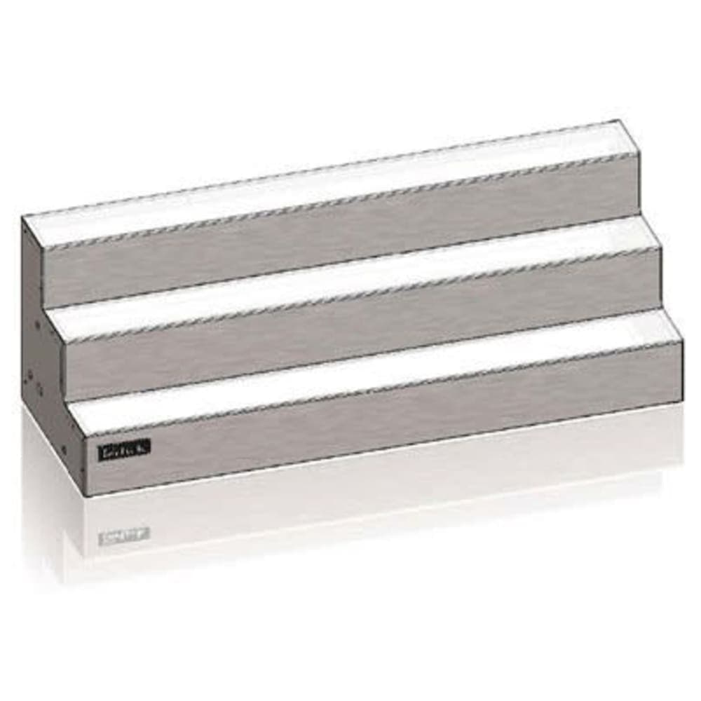 Perlick LMD3-24R 24-in Lighted Merchandise Display w/ Right End Power Cord, 3-Tier