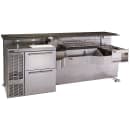 Perlick PTE68-B 68" Tobin Ellis Cocktail Station w/ 64 lb Ice Bin, Stainless Steel thumbnail 2