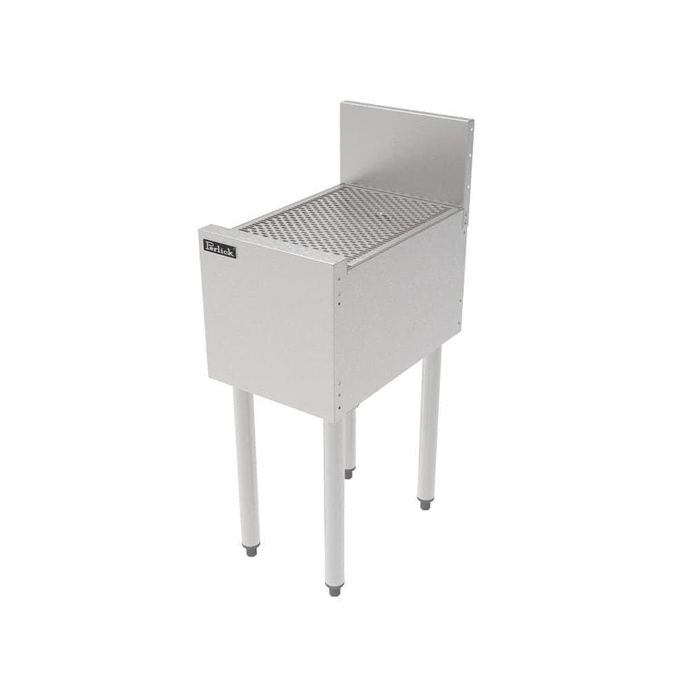 Perlick TS12DB Underbar Freestanding Drainboard - 6" Backsplash, 12" x 18 9/16"