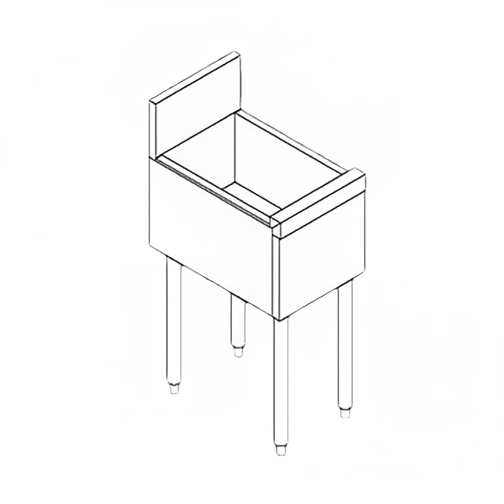 Perlick TS12U 12-in TS Series Insulated Storage Chest w/ Legs, Stainless