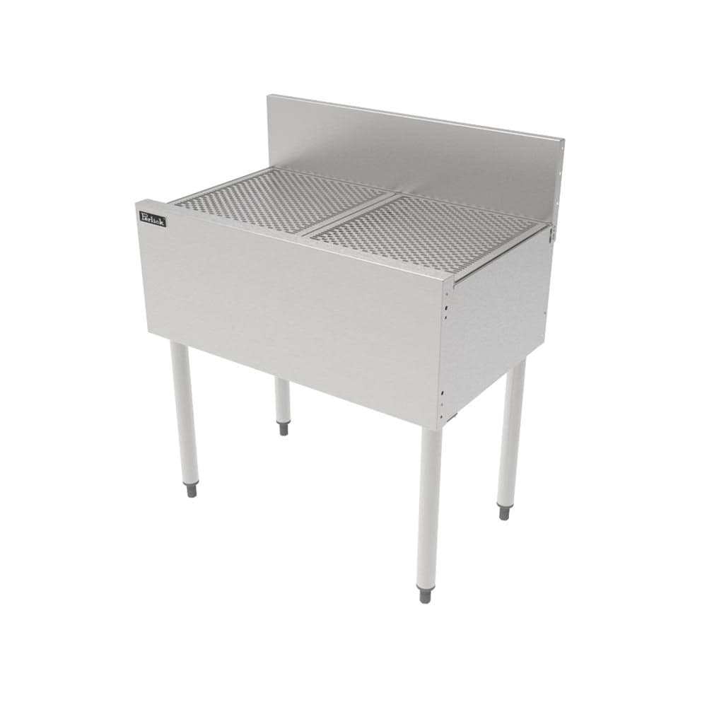 Perlick TS30DB Underbar Freestanding Drainboard - 6" Backsplash, 30" x 18 9/16"