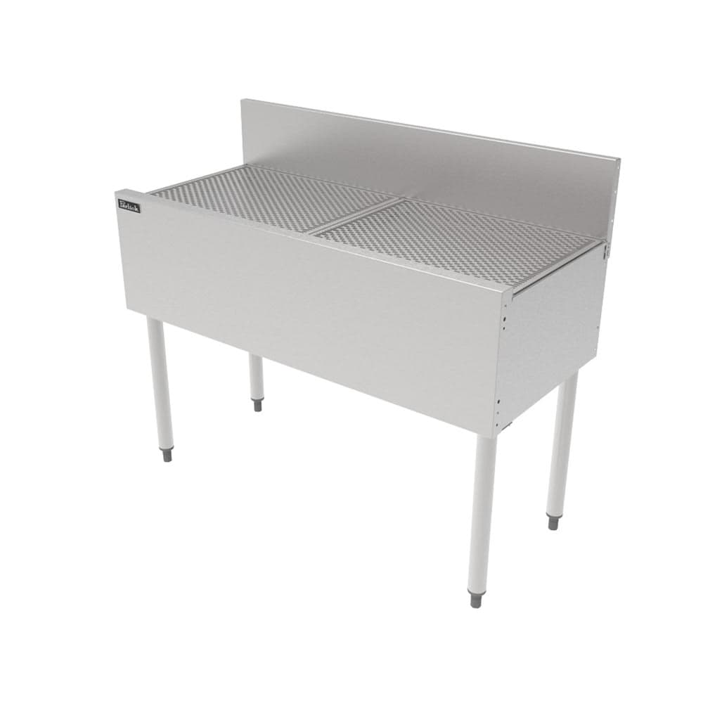 Perlick TS42DB Underbar Freestanding Drainboard - 6" Backsplash, 42" x 18 9/16"