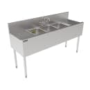 Perlick TS60M3-DB 60" 3 Compartment Sink w/ 14"L x 10"W Bowl, 9 1/4" Deep thumbnail 2
